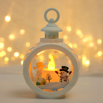Christmas decorations, luminous night lights, pendant decorations, props, desktop candles, table lamps, and window displays